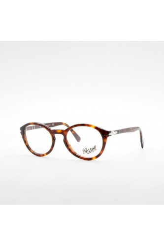 Persol - Occhiali da vista in celluloide ovali per uomo tartarugato - 3237-V 24