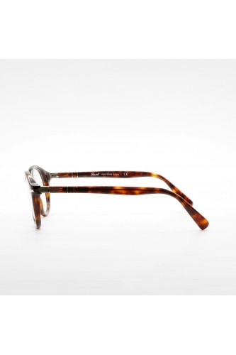 Persol - Occhiali da vista in celluloide ovali per uomo tartarugato - 3237-V 24