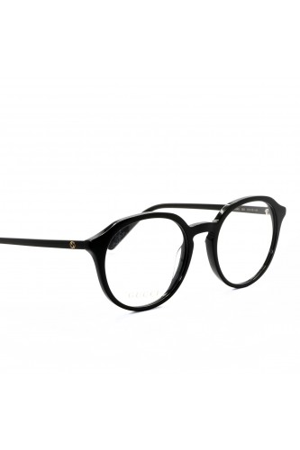 Gucci - Occhiali da vista in celluloide tondi unisex nero - GG1004O 001