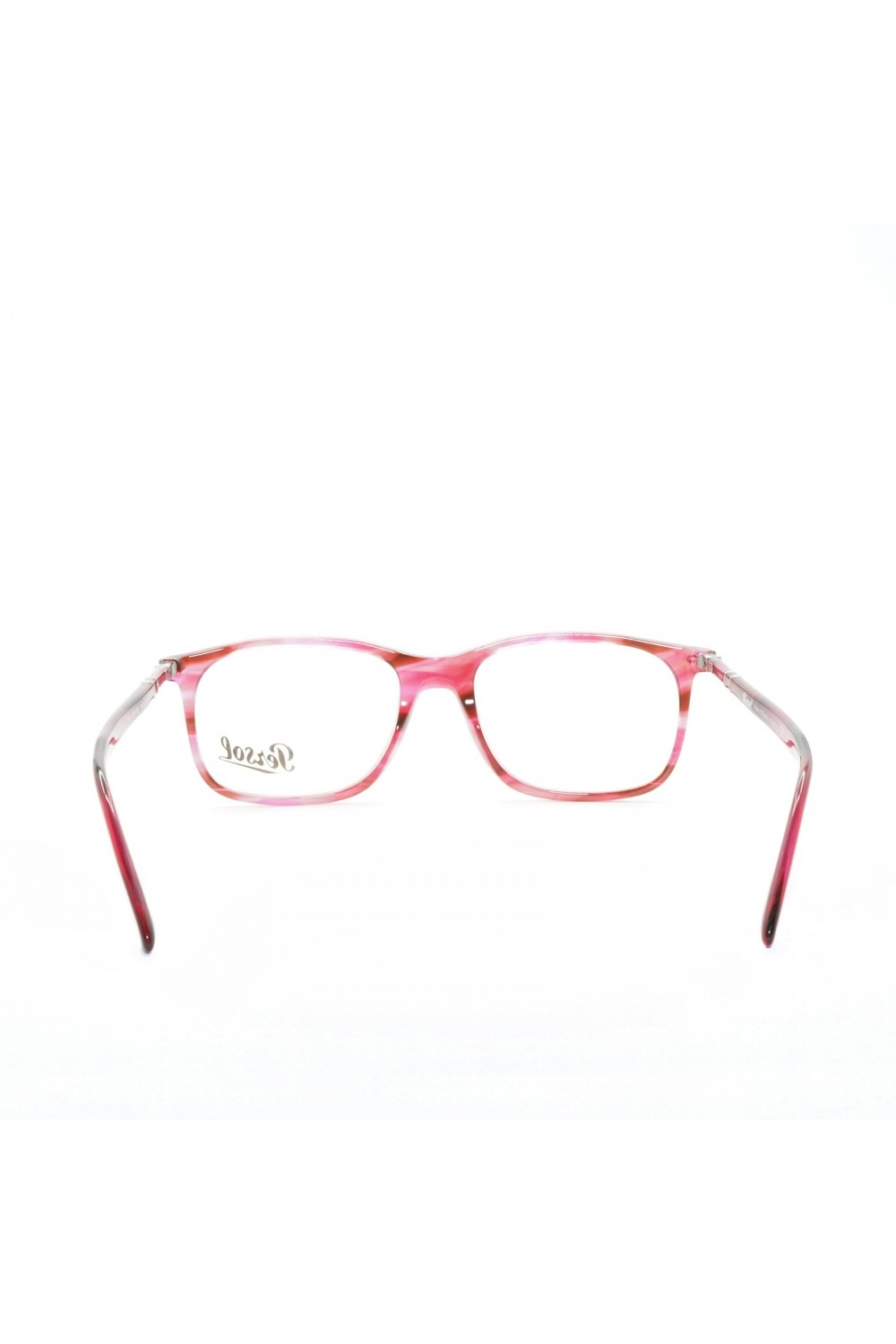 Persol - Occhiali da vista in celluloide rettangolari unisex burgundy  - 3213