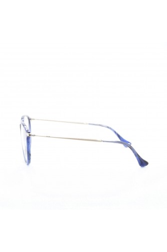 Persol - Occhiali da vista in celluloide tondi unisex blu tartarugato - 3147