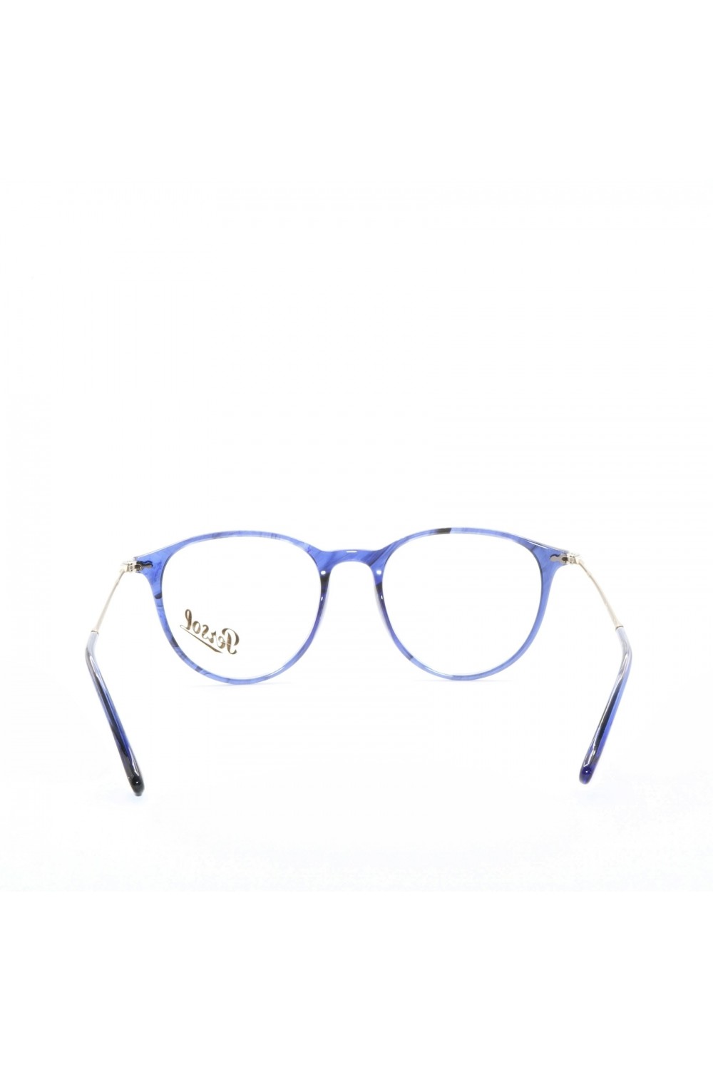 Persol - Occhiali da vista in celluloide tondi unisex blu tartarugato - 3147