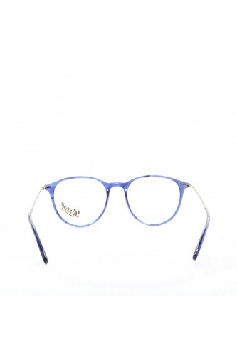 Persol - Occhiali da vista in celluloide tondi unisex blu tartarugato - 3147