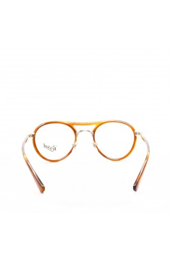 Persol - Occhiali da vista in celluloide tondi per uomo tartarugato chiaro -