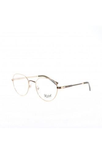 Persol - Occhiali da vista in metallo tondi unisex oro rosa - 2486 1112
