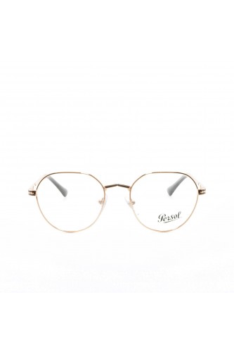 Persol - Occhiali da vista in metallo tondi unisex oro rosa - 2486 1112 2