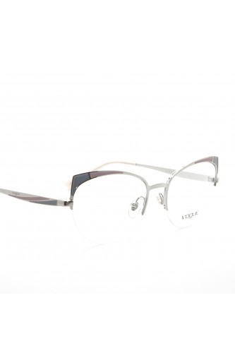 Vogue - Occhiali da vista in metallo cat eye per donna argento - 4153 323