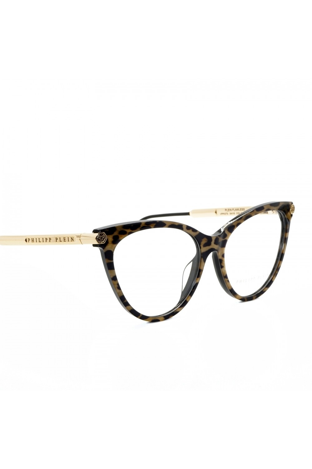 Philipp Plein - Occhiali da vista in celluloide cat eye per donna animalier -