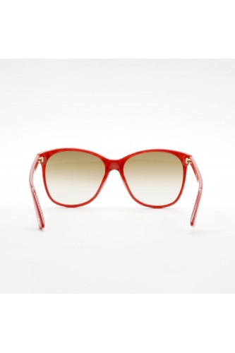 Gucci - Occhiali da sole in celluloide squadrati per donna rosso, blu - GG0024S