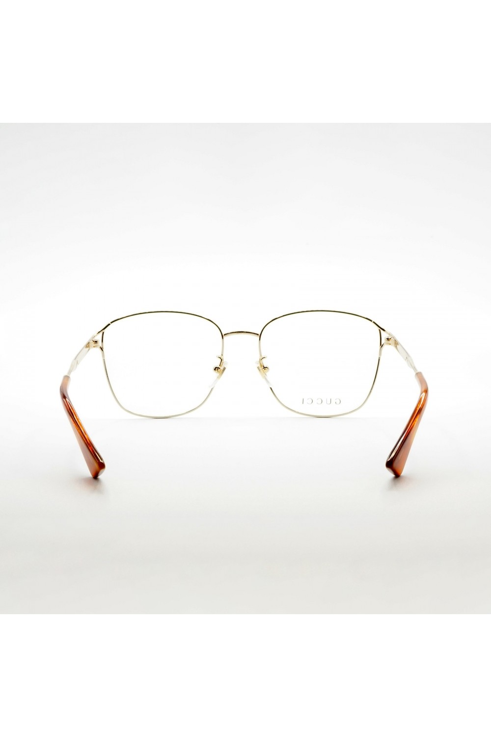 Gucci - Occhiali da vista in metallo squadrati per donna oro - GG00819 001