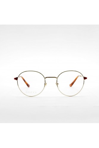 Gucci - Occhiali da vista in metallo tondi unisex oro - GG0581 007 2