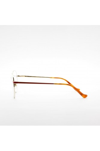 Gucci - Occhiali da vista in metallo tondi unisex oro - GG0581 007