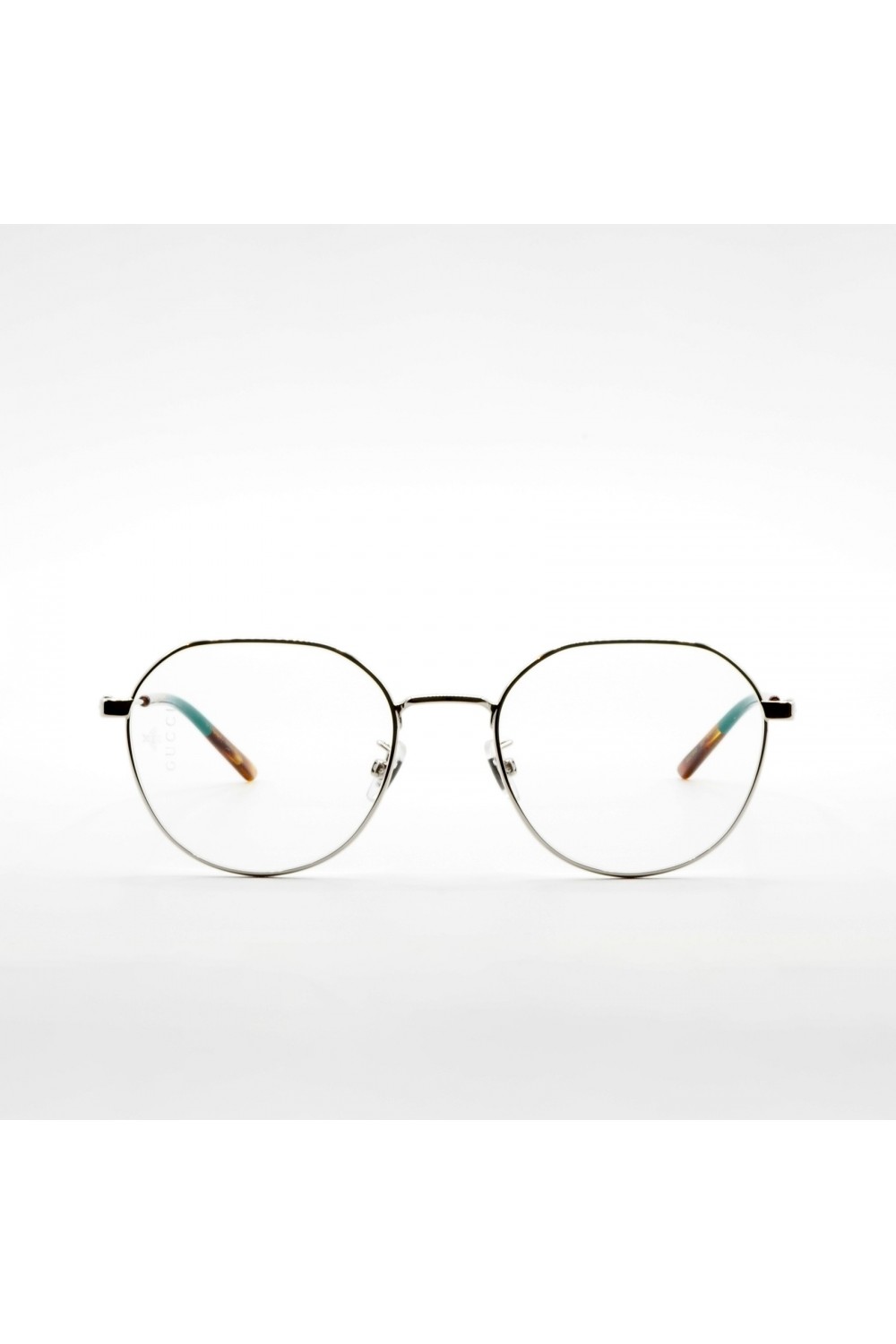 Gucci - Occhiali da vista in metallo tondi unisex argento - GG0684 002
