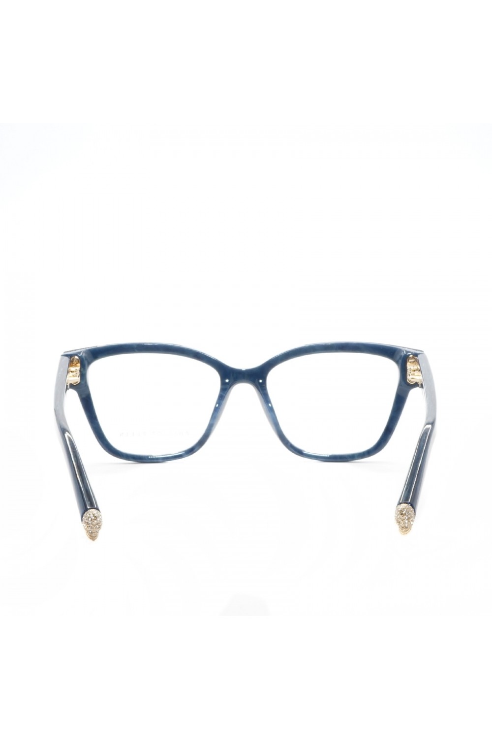 Philipp Plein - Occhiali da vista in celluloide cat eye per donna blu - VPP034S