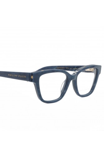 Philipp Plein - Occhiali da vista in celluloide cat eye per donna blu - VPP034S