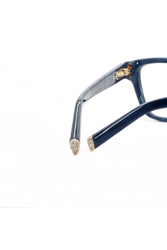 Philipp Plein - Occhiali da vista in celluloide cat eye per donna blu - VPP034S