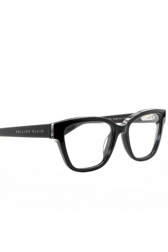 Philipp Plein - Occhiali da vista in celluloide cat eye per donna nero -