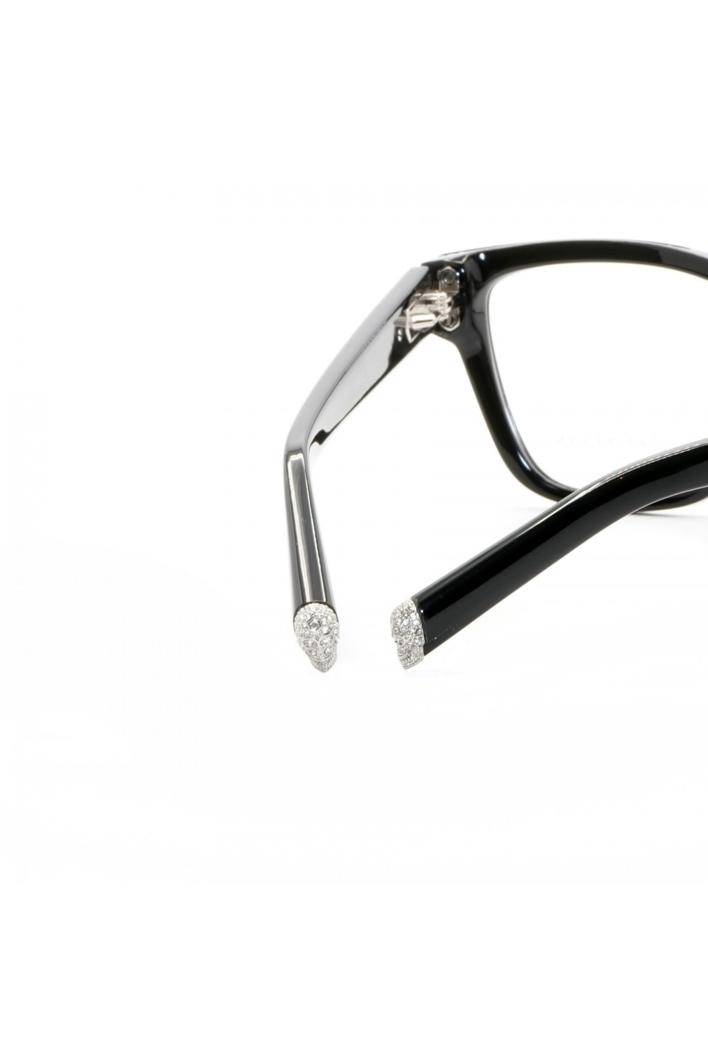 Philipp Plein - Occhiali da vista in celluloide cat eye per donna nero -