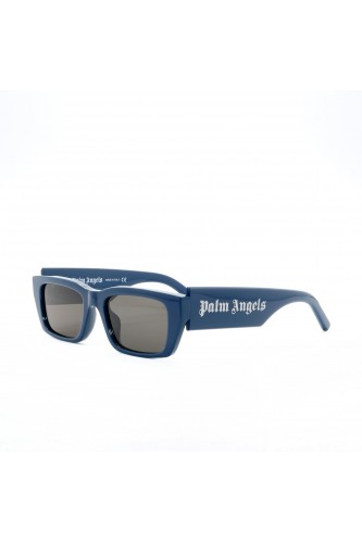 Palm Angels - Occhiali da sole in celluloide rettangolari unisex blu - PERI006