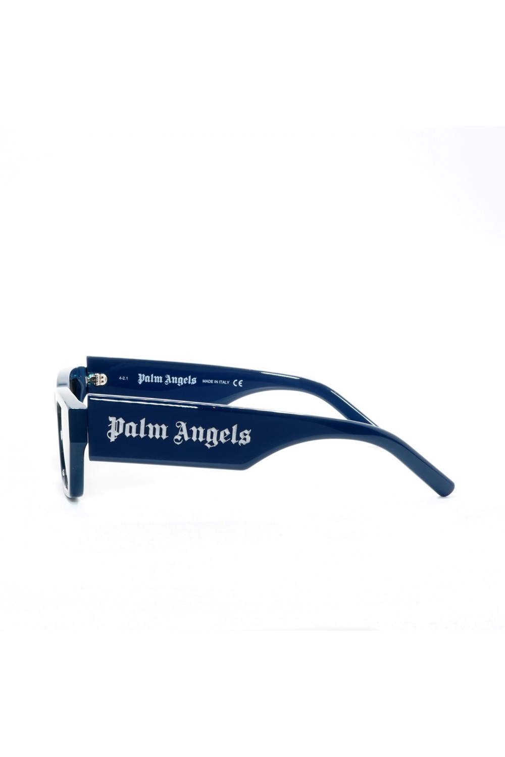 Palm Angels - Occhiali da sole in celluloide rettangolari unisex blu - PERI006