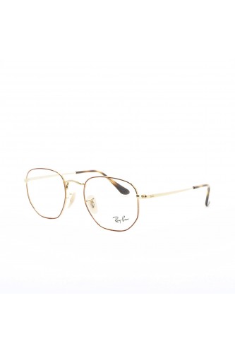 Ray-Ban - Occhiali da vista in metallo esagonali unisex oro - RB6448 2945