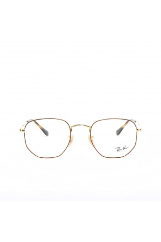 Ray-Ban - Occhiali da vista in metallo esagonali unisex oro - RB6448 2945