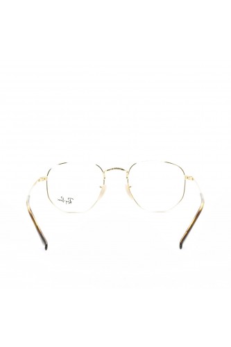 Ray-Ban - Occhiali da vista in metallo esagonali unisex oro - RB6448 2945