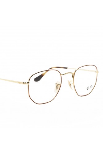 Ray-Ban - Occhiali da vista in metallo esagonali unisex oro - RB6448 2945