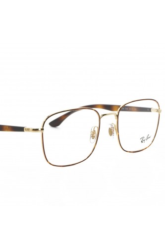 Ray-Ban - Occhiali da vista in metallo squadrati per uomo oro - RB6469 2945