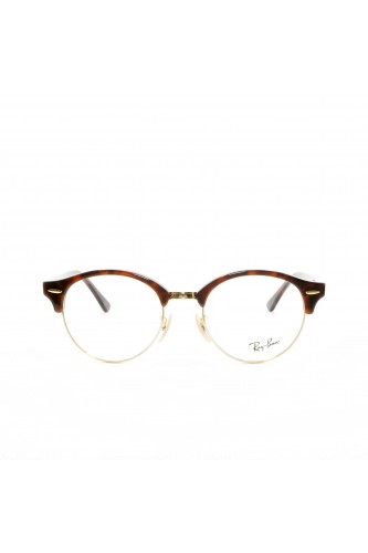 Ray-Ban - Occhiali da vista combinati tondi unisex tartarugato - RB4246 2372 2