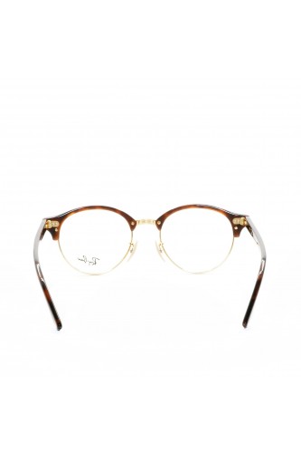 Ray-Ban - Occhiali da vista combinati tondi unisex tartarugato - RB4246 2372