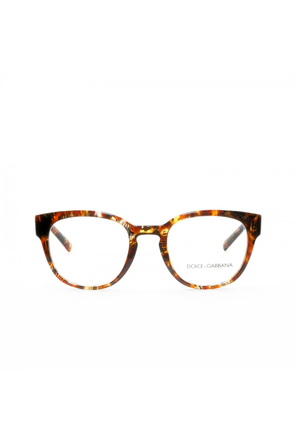Dolce&Gabbana - Occhiali da vista in celluloide squadrati unisex arancione -