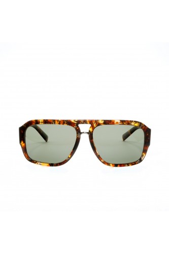 Dolce&Gabbana - Occhiali da sole in celluloide squadrati per uomo tartarugato - 2