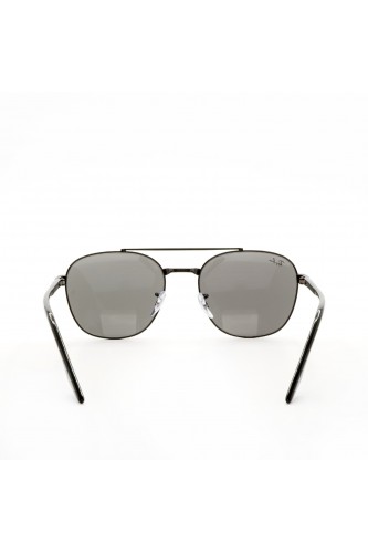 Ray-Ban - Occhiali da sole in metallo squadrati unisex nero - RB3688 002/B1