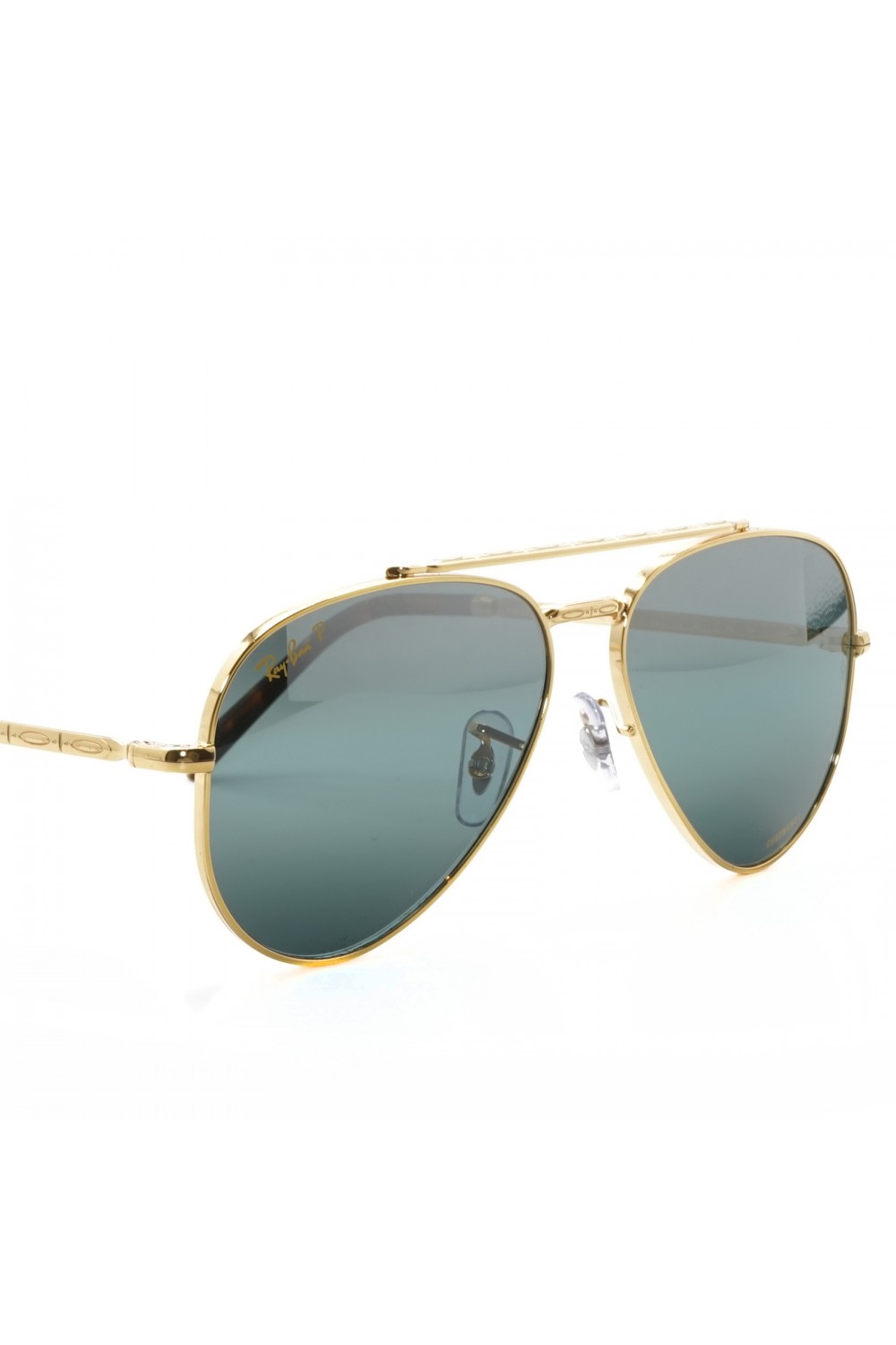 Ray-Ban - Occhiali da sole in metallo a goccia unisex oro - RB3625 9196/G6