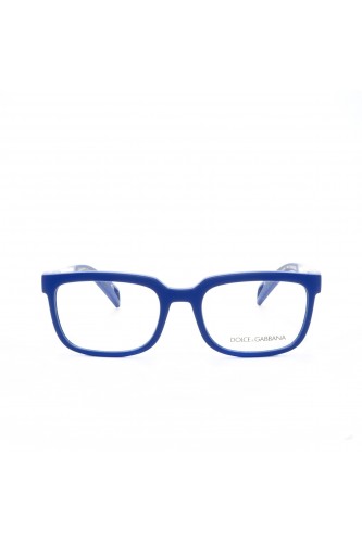 Dolce&Gabbana - Occhiali da vista in celluloide rettangolari per uomo blu - 2