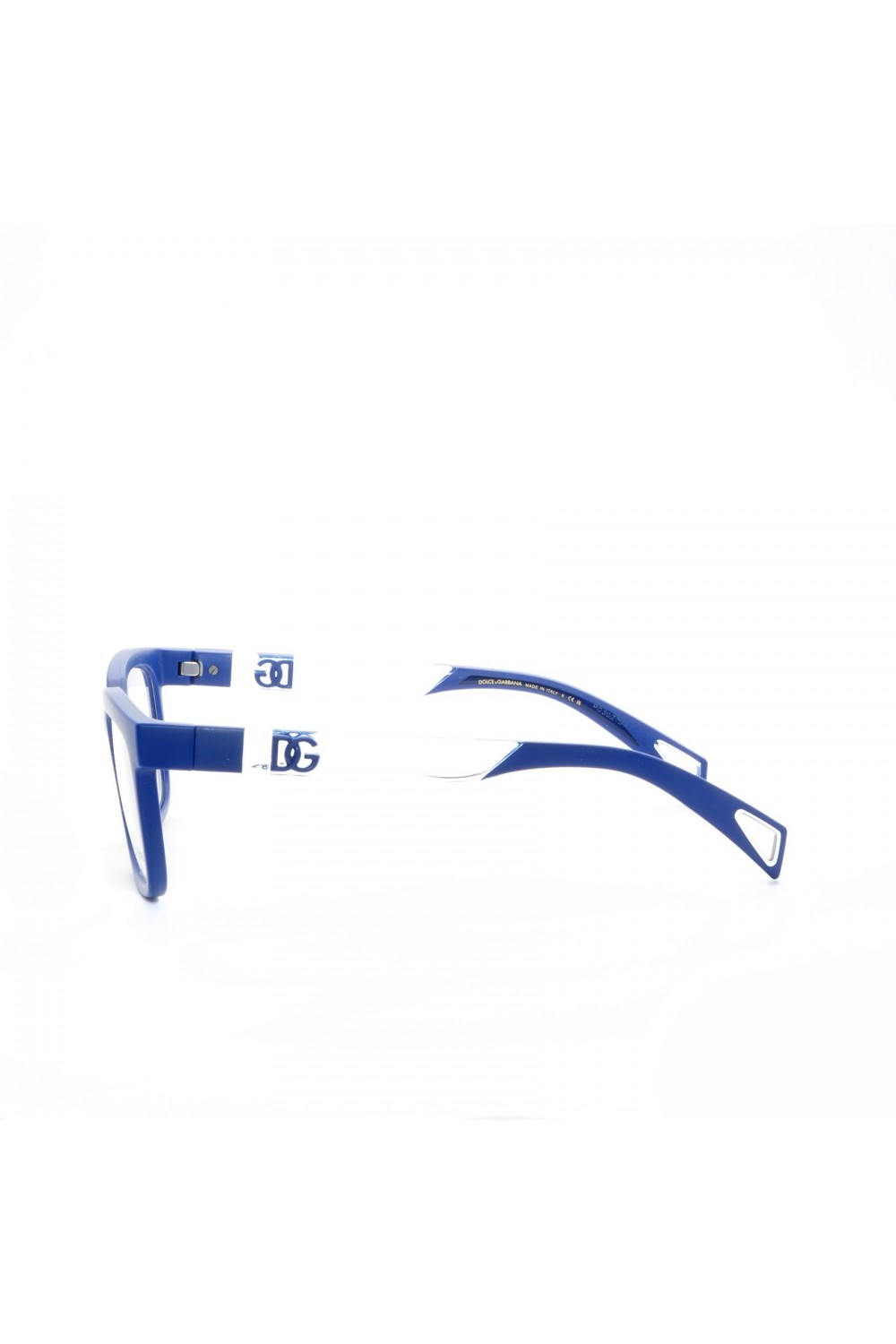 Dolce&Gabbana - Occhiali da vista in celluloide rettangolari per uomo blu -