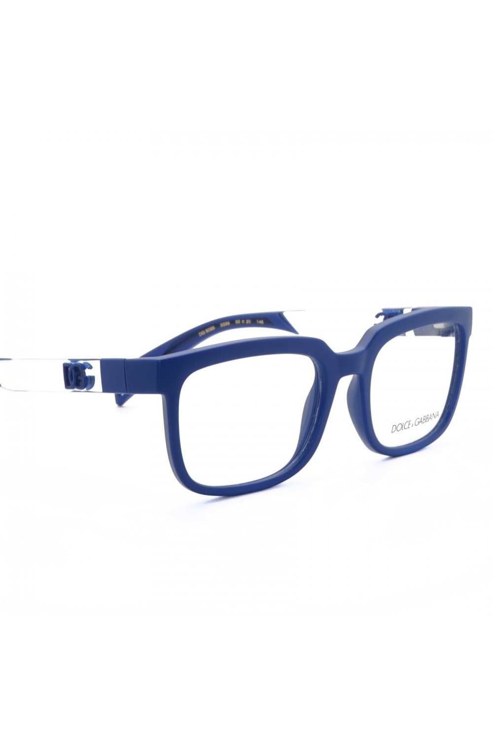 Dolce&Gabbana - Occhiali da vista in celluloide rettangolari per uomo blu -