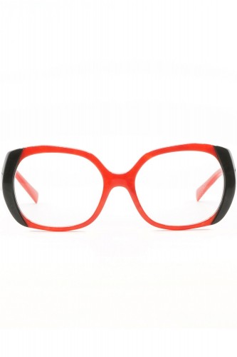 Alain Mikli - Occhiali da vista in celluloide ovali per donna rosso - ANTINEA 2