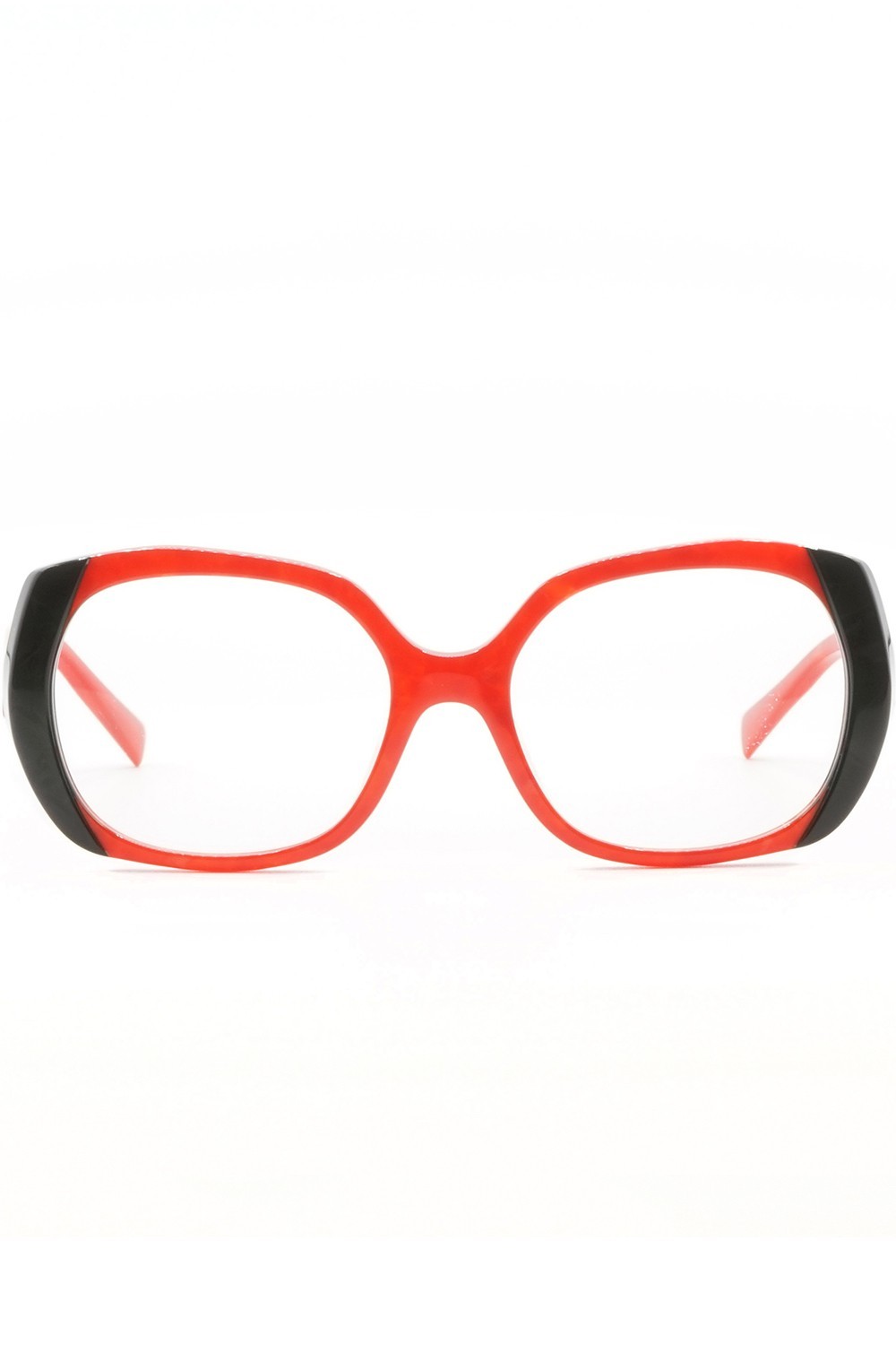 Alain Mikli - Occhiali da vista in celluloide ovali per donna rosso - ANTINEA