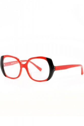 Alain Mikli - Occhiali da vista in celluloide ovali per donna rosso - ANTINEA