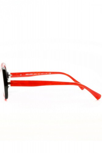 Alain Mikli - Occhiali da vista in celluloide ovali per donna rosso - ANTINEA