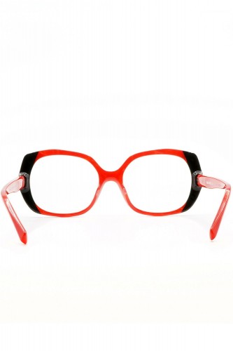 Alain Mikli - Occhiali da vista in celluloide ovali per donna rosso - ANTINEA