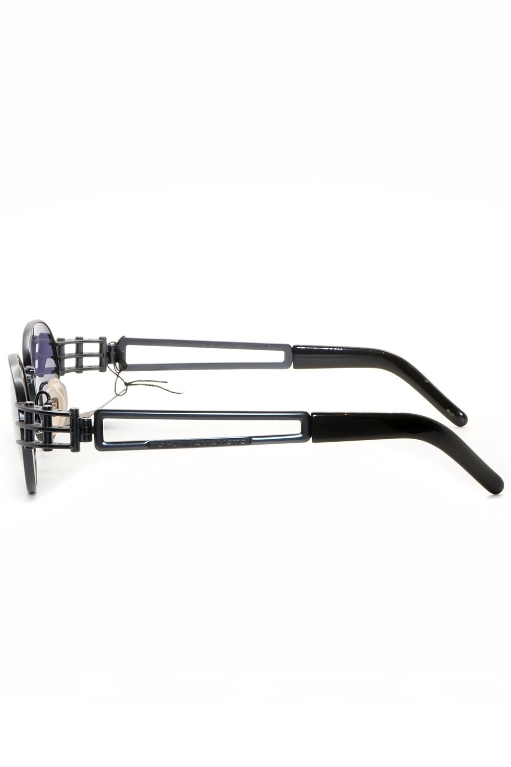 Yohji Yamamoto Vintage - Occhiali da sole vintage in metallo ovali unisex nero