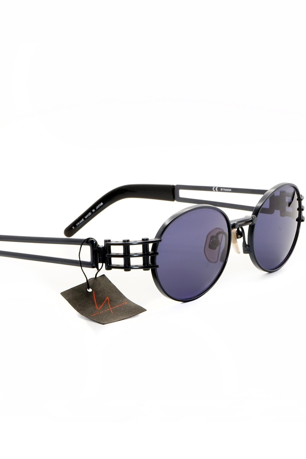 Yohji Yamamoto Vintage - Occhiali da sole vintage in metallo ovali unisex nero