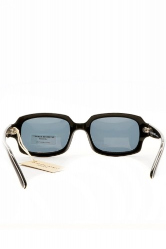 Katharine Hamnett - Occhiali da sole vintage in celluloide rettangolari unisex