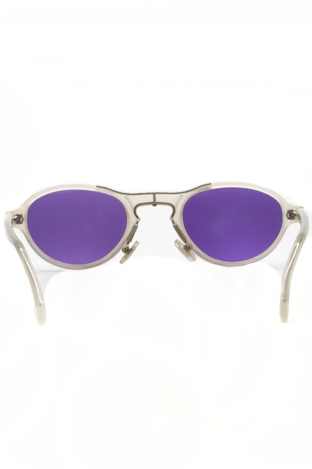 IDC Lunettes - Occhiali da sole vintage in celluloide ovali unisex trasparente