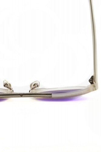 IDC Lunettes - Occhiali da sole vintage in celluloide ovali unisex trasparente