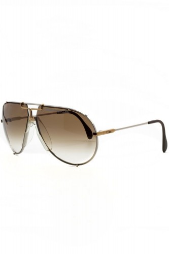 Cazal vintage - Occhiali da sole vintage in metallo aviator da uomo argento -