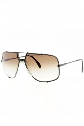 Cazal vintage - Occhiali da sole vintage in metallo squadrati da uomo nero -